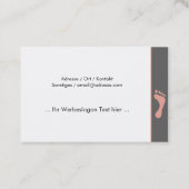 Carte De Visite de (Dos)