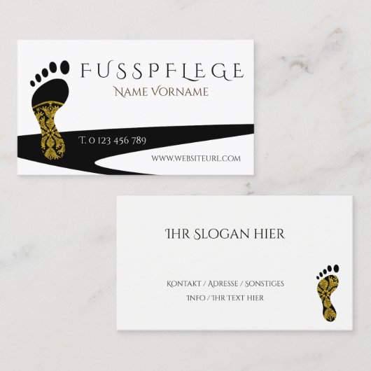 Carte De Visite de (Devant / Derrière)