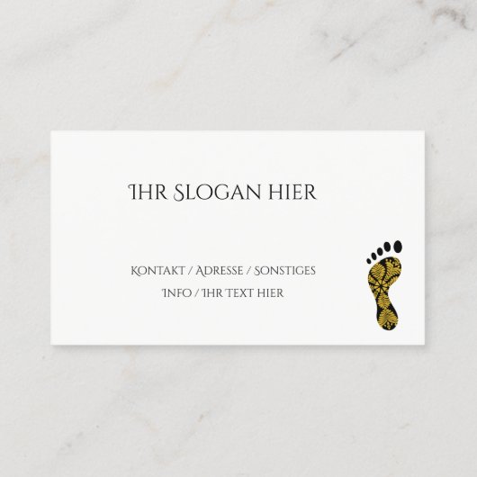 Carte De Visite de (Dos)