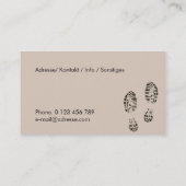 Carte De Visite de (Dos)