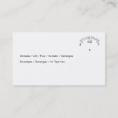 Carte De Visite de (Dos)