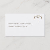 Carte De Visite de (Dos)