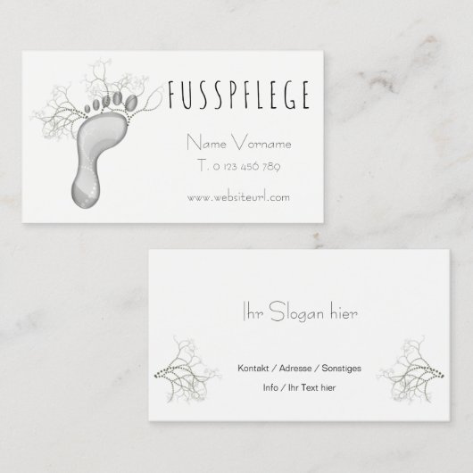 Carte De Visite de (Devant / Derrière)