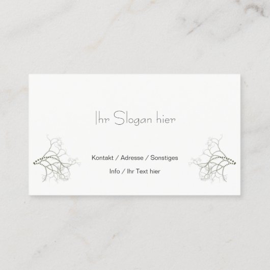 Carte De Visite de (Dos)