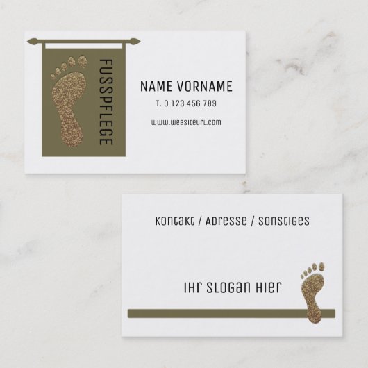 Carte De Visite de (Devant / Derrière)