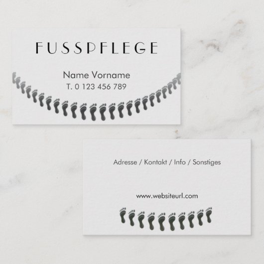 Carte De Visite de (Devant / Derrière)