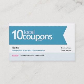 carte de visite de 10LocalCoupons.com