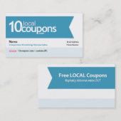 carte de visite de 10LocalCoupons.com (Devant / Derrière)