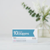 carte de visite de 10LocalCoupons.com (Debout devant)