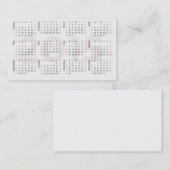 Carte de visite de 2015 calendriers (Devant / Derrière)
