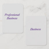 Carte de visite de 3,5 po x 2,5 po (Devant / Derrière)