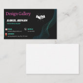 carte de visite de 3,5 po x 2 po (Devant / Derrière)