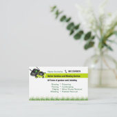 carte de visite de aménagement et de fauchage (Debout devant)