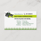 carte de visite de aménagement et de fauchage (Devant)