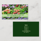 Carte de visite de aménagement floral (Devant / Derrière)