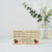 Carte de visite de Appointment d'Apple de docteur (Debout devant)
