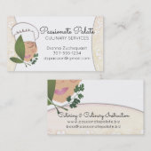 Carte de visite de approvisionnement de femme (Devant / Derrière)