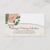 Carte de visite de approvisionnement de femme (Dos)