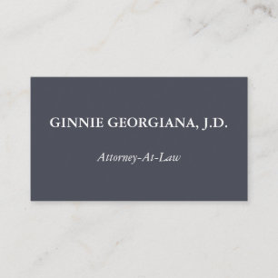 Carte de visite de avocat simple et minimal