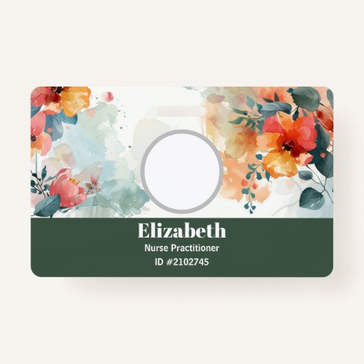 Carte de visite de badges personnalisés (Devant)