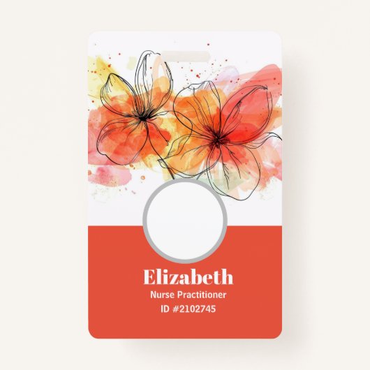 Carte de visite de badges personnalisés (Devant)