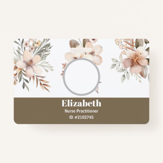 Carte de visite de badges personnalisés (Devant)