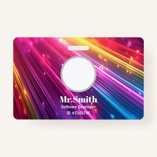 Carte de visite de badges personnalisés (Devant)