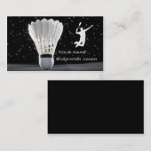 Carte de visite de badminton (Devant / Derrière)