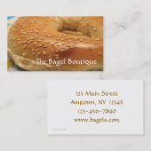 Carte de visite de bagel (Devant / Derrière)
