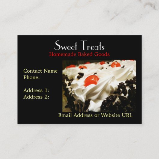 Carte de visite de Bakery Dessert Company (Devant)