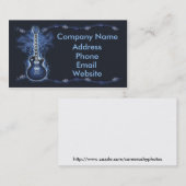 Carte de visite de balancier de guitare (Devant / Derrière)