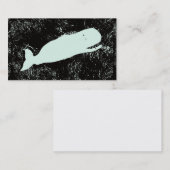 carte de visite de baleine blanche (Devant / Derrière)