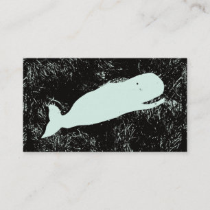 carte de visite de baleine blanche