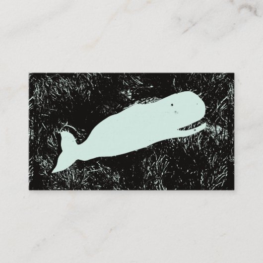 carte de visite de baleine blanche (Devant)