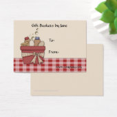 Carte de visite de balise de panier cadeau (Bureau)