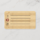 Carte de visite de balise orteil (Dos)