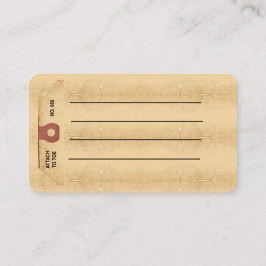 Carte de visite de balise orteil (Dos)