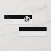 Carte de visite de balle de football (Devant / Derrière)