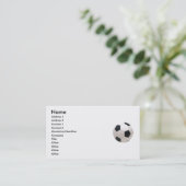 Carte de visite de balle de football (Debout devant)