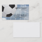 Carte de visite de balle de football (Devant / Derrière)