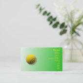 Carte de visite de balle de tennis (Debout devant)