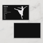 carte de visite de ballerine (Devant / Derrière)