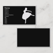 carte de visite de ballerine - (Devant / Derrière)