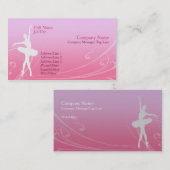 Carte de visite de ballet (Devant / Derrière)