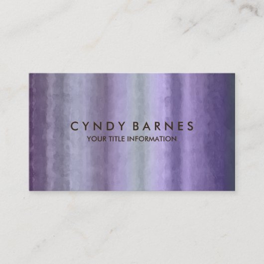 Carte de visite de bande aquarelle (Devant)
