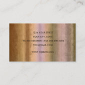 Carte de visite de bande aquarelle (Dos)