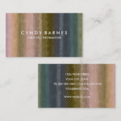 Carte de visite de bande aquarelle (Devant / Derrière)