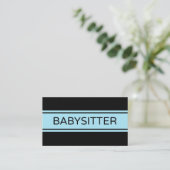Carte de visite de bande Babysitter (Debout devant)