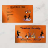 CARTE DE VISITE DE BANDE BLUEGRASS (Devant / Derrière)