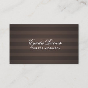 Carte de visite de bande Brown